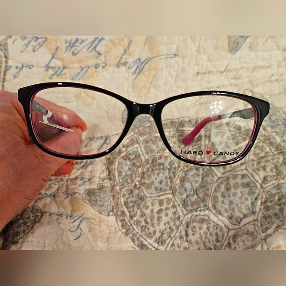NWT Hard Candy size 52□ 16-135 fusia & black plastic glass frame | $68 - Picture 2 of 7